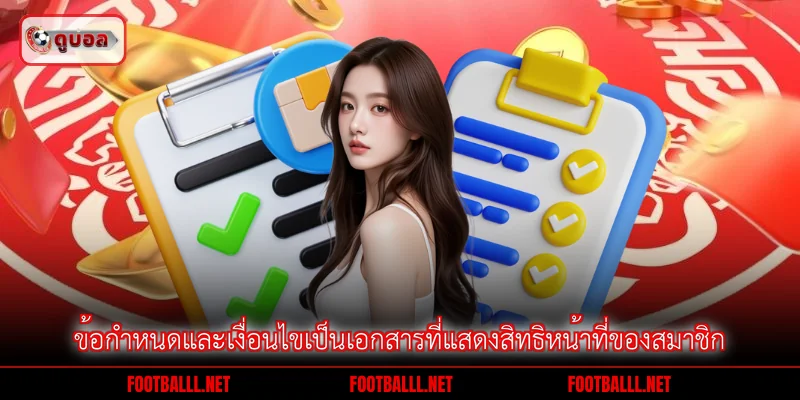 ข้อกำหนดและเงื่อนไขเป็นเอกสารที่แสดงสิทธิหน้าที่ของสมาชิก