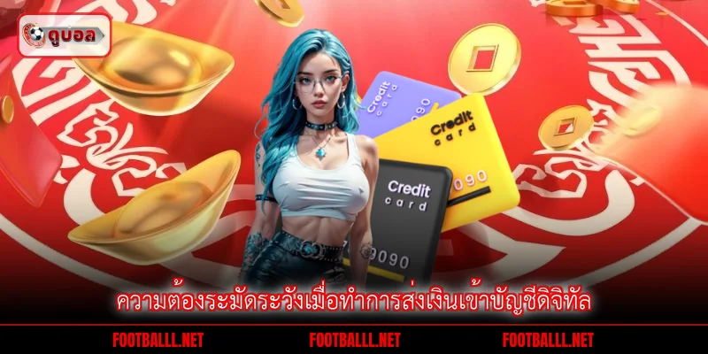 ความต้องระมัดระวังเมื่อทำการส่งเงินเข้าบัญชีดิจิทัล